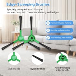 16 stuks vervangende onderdelen geschikt voor iRobot Roomba Combo Essential Series Q0120 Y0140 Y0110 Q011 robotstofzuiger 1* hoofdborstel 4* zijborstels 4* hepa-filters 6* dweildoek* 1 — thumbnail 2