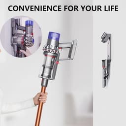 1stuk - Stofzuigeraccessoire - Wandbevestigingsbeugel - Compatibel met Dyson V7 V8 oplaadstation - Opladen en opbergen - Wandbevestigingsbeugel - Draadloze stofzuiger - Zwart — thumbnail 4