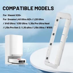 3x Hoofdborstelafdekking - Geschikt voor Mova P50 Pro Ultra - P50 Ultra - P10 Pro Ultra - P10 Ultra - V50 Ultra Complete - E40 Ultra - S20 Ultra - E30 Ultra & Dreame X40 Ultra - L40 Ultra - X30 Ultra - S30 Pro Ultra - Wit — thumbnail 3