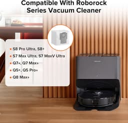 roborock Originele stofzuigerzakken OC-stofzakken Geschikt voor Q10S5 / Q7M5 / Q7L5 / Q7 Max+ Serie/S7 MaxV Ultra/S7 Pro Ultra/S8 Pro Ultra Serie/Q8 Max+/S8+/Q5 Pro+/S7 Max Ultra serie robotstofzuiger (6 stuks — thumbnail 2