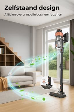 MYBOT S10 VisionPro - Steelstofzuiger - 430W - 34Kpa - 3 Zuigniveaus - Vacuum Cleaner - Steelstofzuiger Draadloos - Zonder Zak - Op Accu — thumbnail 4