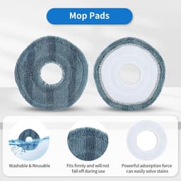 robotstofzuiger onderhoudsset - 15 stuks -Onderhoudsset geschikt voor Eufy Robotstofzuiger OMNI C20 - 15-Delig - Inclusief HEPA Filters, Zijborstels, Rolborstel, Dweildoeken & Stofzakken - Vervangingsonderdelen Kit — thumbnail 4
