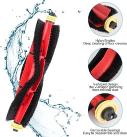 Originele reinigingsborstelset (inclusief hoofdborstel en siliconenborstel) Geschikt voor Xiaomi Roborock S5 Max, S6 Pure en S6 MaxV robotstofzuigers, met afneembare en wasbare accessoires. — thumbnail 3