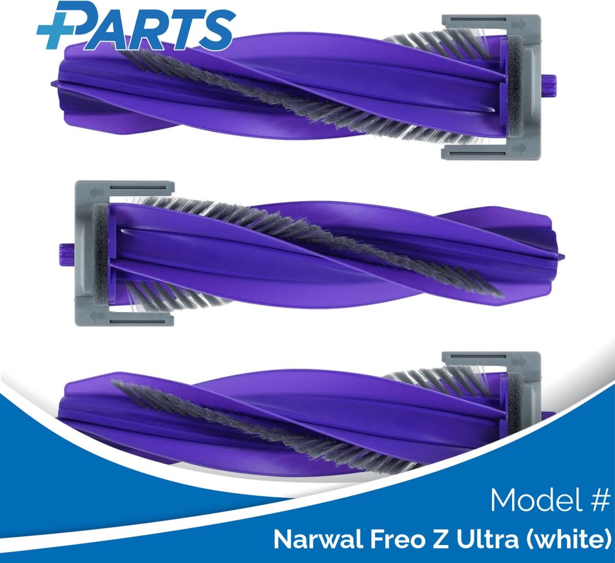 Narwal Freo Z Ultra (white) Borstels (3 Stuks, Plus.Parts® alternatief voor CP-PJ-A00090-00-00) — afbeelding 1