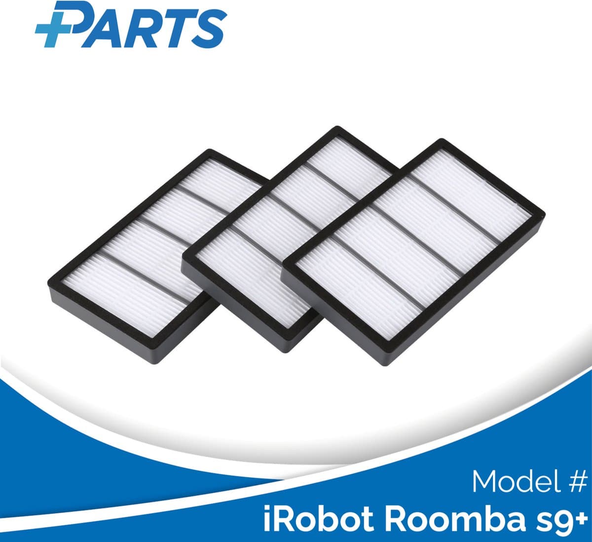 iRobot Roomba s9+ Filters (3 Stuks, Plus.Parts® alternatief voor 4655988) — afbeelding 1