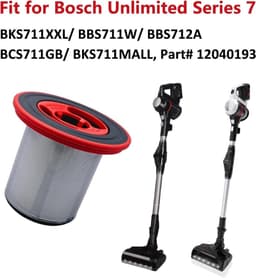 12040193 Vervangingsfilter geschikt voor Bosch Unlimited Series 7 draadloze stofzuiger — thumbnail 4