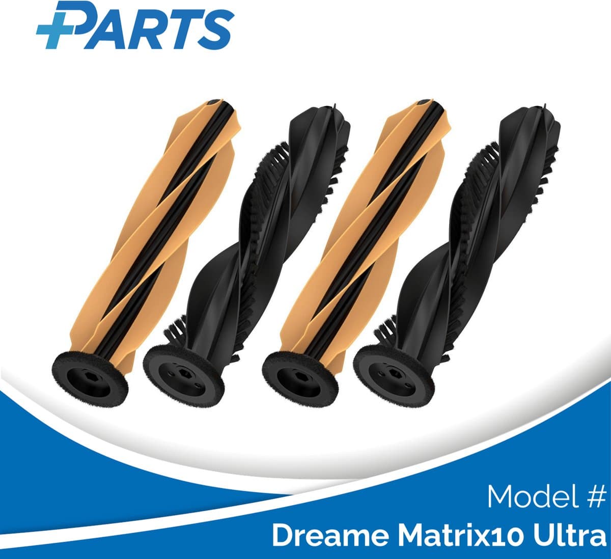 Dreame Matrix10 Ultra Borstels (4 Stuks, Plus.Parts® alternatief voor RMB13) — afbeelding 1