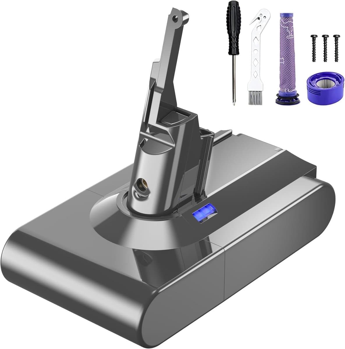 Vervangende Accu / Batterij voor Dyson V8 met filterset Accu / Batterij / 4600 Mah EXPER PREMIUM — afbeelding 1
