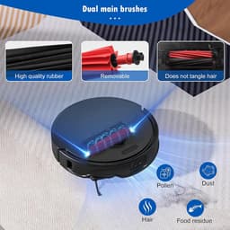 20-delig accessoireset geschikt voor Roborock Qrevo Master/Qrevo Slim robotstofzuiger - 2 rubberen hoofdborstels, 6 stofzakken, 4 HEPA-filters, 4 schoonmaakdoeken, 4 zijborstels — thumbnail 5