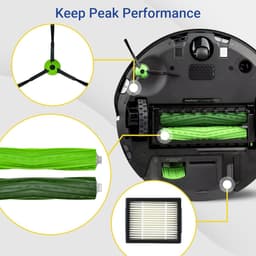 J-serie vervangende onderdelen accessoires Geschikt voor iRobot Roomba J5 J5+ J6 J6+ J7 J7+ J8 J8+ J9 J9+ Robotstofzuiger Attachment Kit, 1 hoofdborstel, 5 zwarte zijborstels, 5 filters (niet voor Combo j7+/j9 — thumbnail 5