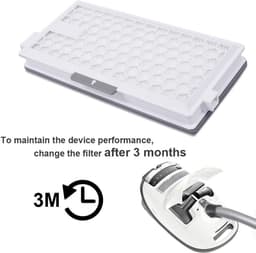 2 HEPA Airclean Plus 50 filters voor Miele Complete C3 Powerline, S8340 stofzuigerfilters - Air Clean SF-HA 50 voor Complete C2 C3 Compact C1 C2 - 2 stuks stofzuigerreserveonderdelen accessoires van — thumbnail 2