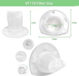 Geschikt voor Black & Decker VF110 CHV1410L stofzuiger vervangende uitrusting filter accessoires 6 stuks — thumbnail 2