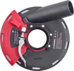 Stofafzuigkap voor Haakse Slijper 100-125 Mm, Met 6 Klemringen en Stofzuigeraansluiting - Perfect voor Hout, Beton en Steen — thumbnail 2