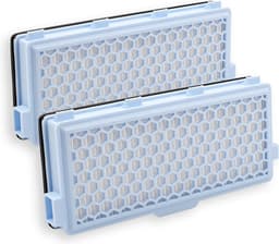 Actieve HEPA-filterset 2 stuks geschikt voor Miele Classic Compact C1, Complete C2 en C3 - Vervangbaar - Stofzuigeronderdelen — thumbnail 1