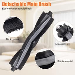 17 stuks vervangende accessoires set geschikt voor Ecovacs Deebot X2 / X2 Omni / X2 Pro / DEX86 stofzuiger reserveonderdelen, 1 hoofdborstel, 4 zijborstels, 4 hepa-filters, 4 stofzakken, 4 dweildoeken — thumbnail 2