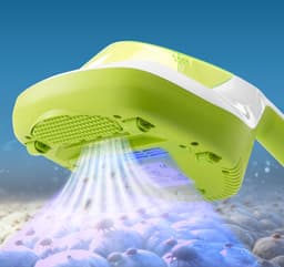 MAXXMEE Mite handstofzuiger compact met UV-C licht - wit/limegroen — thumbnail 4