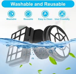 HEPA-filter voor Bosch BBZ152EF Serie BGC05 BGS05 BGC05A220A BGC05A320 BGC05A322 BGC05AAA1 BGC05AAA2 BGS05X240 Vervangende Onderdelen voor Amazon Basics Stofzuiger VCS35B15KC-70 Accessoires — thumbnail 5