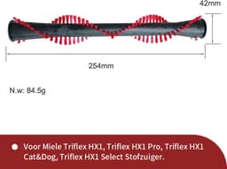 Replacements® Borstels geschikt voor Miele Triflex HX1 - 2 stuks — thumbnail 4