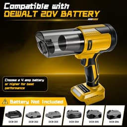 Accustofzuiger compatibel met DeWalt 18 V 20 V (zonder accu's), lichte elektrische handstofzuiger met 3 HEPA-filters - ShopVlot — thumbnail 5