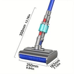 Elektrische Nat-Droog Dweilkop - Stofzuigerrolborstel - Geschikt Voor Dyson V7 V8 V10 V11 V15 - Wasmop Hoofd — thumbnail 4