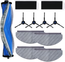 Dailygoods- Accessoireset voor ECOVACS DEEBOT N20 PRO Plus - 1 Hoofdborstel - 4 Doeken - 2 HEPA-filters - 4 Zijborstels - Hoogwaardige materialen - Robotstofzuigeraccessoires — thumbnail 1
