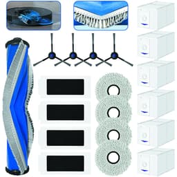 19-delige accessoire set - Voor Ecovacs Deebot T30 Omni/T30 Pro Omni robotstofzuiger - Inclusief 1 hoofdborstel, 4 filterpatronen, 4 zijborstels, 4 reinigingsdoeken, 6 stofzakken (2,5L), microvezeldoek en reserveonderdelen — thumbnail 1