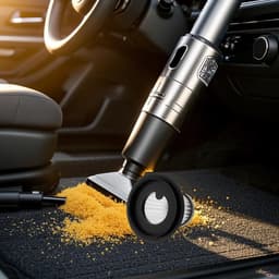 SnelShoppen - Auto-stofzuigeraccessoires set van 2 herbruikbare wasbare filters voor draadloze handstofzuiger, licht en compact, brede compatibiliteit — thumbnail 3