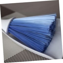 Mini Bezem Stoffer Set - Bureau Reinigingsset - Kleine Ruimtes Schoonmaken - Met Ophanggat - 25x12cm - Blauw — thumbnail 2