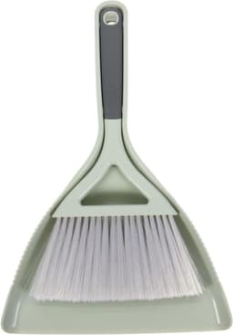 Stoffer en blik set - Bezem en blik - Snel opruimen - Ergonomisch handvat - 31x21x4CM - Groen — thumbnail 1