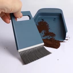 Stofblik en borstel - Mini bezemset - Bureau opruimen - Compact ontwerp - 3 stuks - Veelkleurig — thumbnail 2
