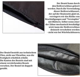 Universele bladzuigerzak vervanging met rits voor Einhell GE-CL 36 Li E-Solo & Gardenic Hof 3000W — thumbnail 3