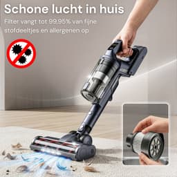 Vesora® 3-in-1 Steelstofzuiger met Extra Accu - Draadloos zonder Zak - BASIC - Draadloze Stofzuiger - Kruimeldief Snoerloos - Vacuum Cleaner - Handstofzuiger - Stofzuiger Steel met Hepa Filter - Stofzuiger Huisdieren - Zakloze Stofzuiger — thumbnail 4