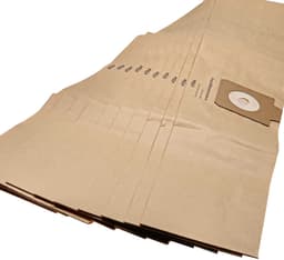 vhbw 10 stuks stofzakken, vervanging voor Nilfisk 140 7015 040, 1407015020, 1407015040, 140 7015 020 voor stofzuigers - 34 cm x 17 cm bruin — thumbnail 4