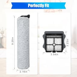 PromoHome Reserveonderdelen Tineco Floor One S3 / iFloor 3 - 2 Borstelrollers en 3 HEPA Filters - Compatibel — thumbnail 4