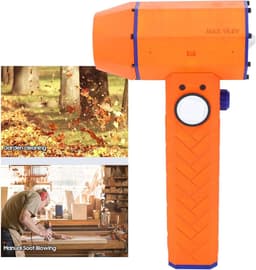 Elektrische persluchtplumeau - Draagbare ventilator - Stof verwijderen - Traploze snelheidsinstelling - 32000 mAh batterij - Zwart — thumbnail 2