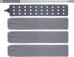 Intrekbare Stofreiniger - Uitschuifbare Stofdoek - Efficiënte Stofverwijdering - 360 Graden Roterende Kop - 42 Cm - Grijs — thumbnail 1