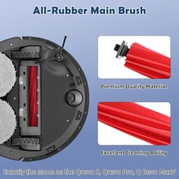 Vervangende accessoireset voor Roborock Q Revo S, Qrevo Pro en Qrevo Plus - 1 hoofdborstel, 4 zijborstels, 2 HEPA-filters, 4 reinigingsdoeken, 6 stofzakken, 1 reinigingsborstel — thumbnail 3