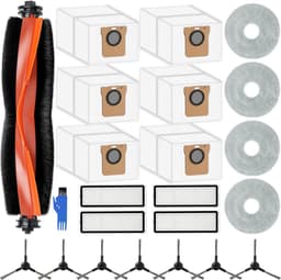 Dailygoods- Stofzuigeraccessoires 23 stuks - Hoofdborstel - Filters - Stofzakken - Zijborstels - Reinigingsdoeken - Compatibel met Xiaomi X20 Max/X20 Pro - Stofzuigeronderdelen — thumbnail 1