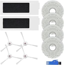 Vervangende onderdelen voor OMNI stofzuiger - T20 reserveonderdelen - accessoires - 4 zijborstels + 2 stofzuigerfilters + 4 dweildoeken + 1 reinigingsborstel — thumbnail 2