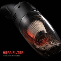 Draadloze Handstofzuiger - Wit - Oplaadbare Stofzuiger voor Auto en Huis - Inclusief 3 Accessoires — thumbnail 4