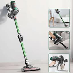 Ideach - Handstofzuiger met Steel - 15kPa - HEPA - 150W - Draadloze Steelstofzuiger - Draadloze stofzuiger - Afneembare Kruimelzuiger - Zakloze stofzuiger - Groente — thumbnail 3