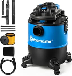 Vacmaster Nat- En Droog Stofzuiger - 23 Liter - 1200 Watt - Multifunctionele Stofzuiger Voor Thuis, Garage, Auto En Werkplaats - 2-in-1 Ook Te Gebruiken Als Bladblazer - Met Blaasfunctie - ‎Bouwstofzuiger - Waterzuiger - VQ1220PFC-03 — thumbnail 2