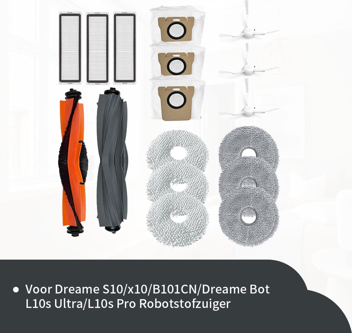 Replacements® Onderdelen geschikt voor Dreame L10s Ultra / S10 / S10 PRO/ Xiaomi X10+ — afbeelding 1