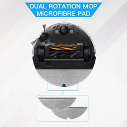 4 stuks Dweilpad vervanging voor Dreame D20 / D20 Pro Plus robotstofzuiger, accessoires, wisserdoek, pads, robotstofzuiger, reserveonderdelen, langdurig gebruik, wasbaar, reserveonderdelen — thumbnail 3