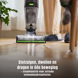 TIM® Steelstofzuiger met snoer - Steelstofzuiger - Stofzuiger - Zwart/Groen - ‎25cm x 27cm x 112cm — thumbnail 4