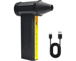 Mini Turbo Ventilator - Jet Fan - Stof Verwijderen - Borstelloze Motor - 10000mAh Batterij - Zwart