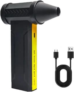 Mini Turbo Ventilator - Jet Fan - Stof Verwijderen - Borstelloze Motor - 10000mAh Batterij - Zwart — thumbnail 1