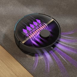 Philips HomeRun Aqua 7000 Series XU7000/01 - Robotstofzuiger met Dweilfunctie - Zwart / Goud - App Connected — thumbnail 3