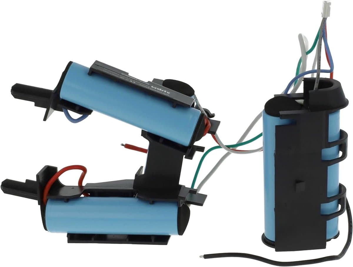 Stofzuigeraccu - Vervangende batterij - Huishouden schoonmaken - Kortsluiting beveiligd - 2000 mAh - Zwart/Blauw — afbeelding 1