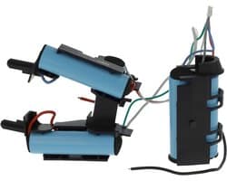 Stofzuigeraccu - Vervangende batterij - Huishouden schoonmaken - Kortsluiting beveiligd - 2000 mAh - Zwart/Blauw